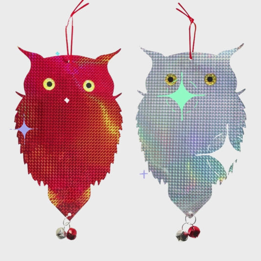 吊るすだけ！ベランダ・畑を守るフクロウ型バードガード